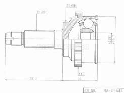 ���� (�������/ ��������) Mazda 323 98-03 / Familia 98-08 HDK MA-045A44, �������� MA045A44 ����