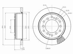   () Toyota Land Cruiser Prado (J120, J150) 02-20 / Lexus GX 09-19 / Toyota 4Runner HOSU HSDB0125,  HSDB0125 