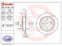  () Hyundai Solaris 10-20 / Kia Rio 11-20 / Hyundai Accent 11-22 / Bayon 21- / i2 Brembo 08. C172.10,  08C17210 