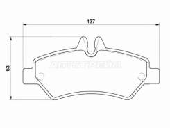   () Mercedes-Benz Sprinter 06-18 / Volkswagen Crafter 06-16 Brembo P 50 084,  P50084 