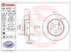 ���� ��������� Brembo 08. A737.11, ������ 08A73711 ����