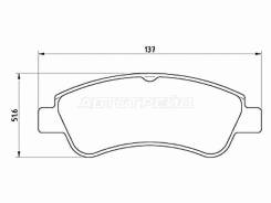   () Citroen Berlingo 96-22 / C3 01- / C4 04-08 / Opel Corsa 19- / Peugeot 20 Brembo P 61 066,  P61066 