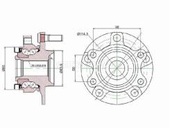 ��������� ���� NTN HUB119T-14, �����/������ �������� HUB119T14 ����