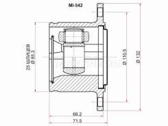 (/ / ) Mitsubishi Delica 89-07 / Pajero 81-00 / L300 87-98 / L400 94-06 SAT MI-542,   MI542 