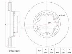   () Toyota Hiace 04-20 / Land Cruiser Prado (J120) 02-07 / Regius Ace 04-20 SAT ST-43512-26190 ST4351226190 