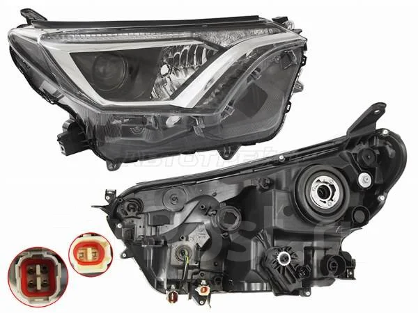 Фара Toyota RAV4 (XA40) 15-19 (Справа/ Галоген/ С электрокорректором)