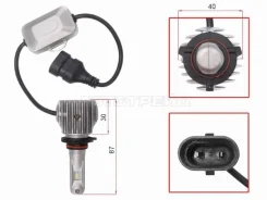 ����� (HB3/ LED/ ��������/ 12� 65�� 6000�� Canbus) SAT ST-175-0073 ST1750073 ����
