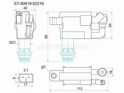  Toyota 1JZ#/2JZGE JZX10# 96-00/1JZ# JZX11# 00-/2JZGE JCE1# 01-/1JZGE/2JZGE JCG1# 9 SAT ST-90919-02216 ST9091902216 