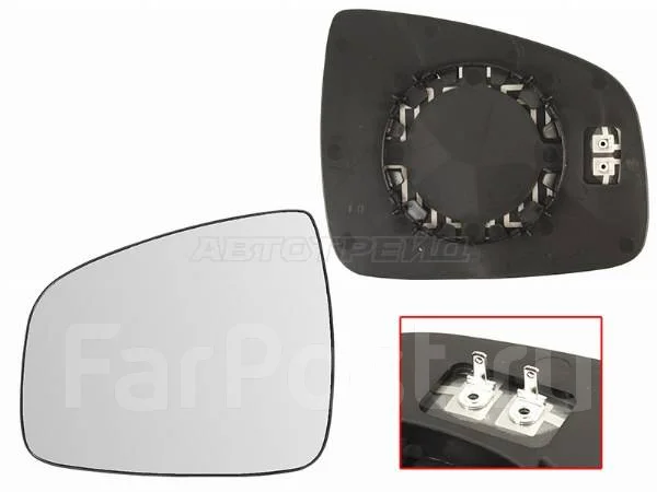 Полотно зеркала LADA Largus 12-21 / Renault Duster 10-21 (Справа/ Обогрев/ сферическое)