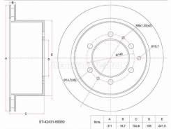   () Toyota Land Cruiser (J80) 89- / Land Cruiser Prado (J90) 99-02 SAT ST-42431-60080 ST4243160080 