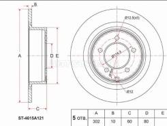   () Mitsubishi ASX 10- / Lancer 07-17 / Outlander 05-12 / Galant Fortis 07-15 SAT ST-4615A121 ST4615A121 