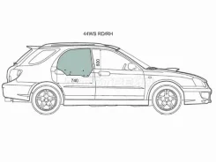 ������ ������� �������� (�����/ ������/ ���� �������) Subaru Impreza 00-07 / Saab 9-2X 04-06 XYG 44WS RD/RH, ������ ������ 44WSRD ����