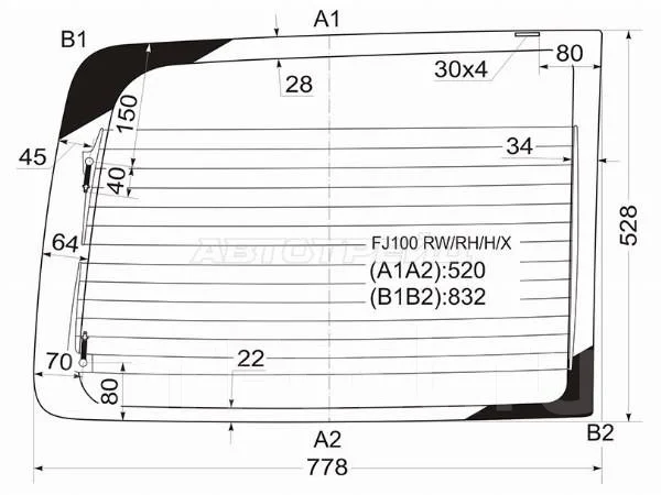 Стекло заднее (Цвет зеленый/ Обогрев) Nissan Qashqai 06-13 / Dualis 07-14