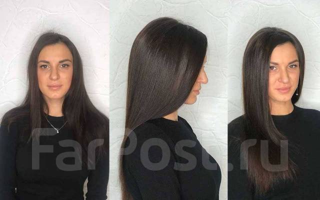 крупный план волос у корней с объемом