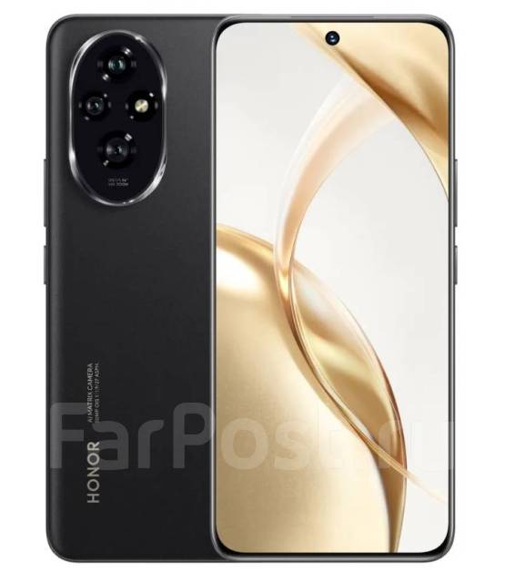 Honor 200 12/512 Black. Гарантия 1 год. iStore, 6.70", моноблок, черный ...