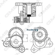 ���������� Mitsubishi ASX 10- / Delica 11- GMB GAT30360 GAT30360 ����