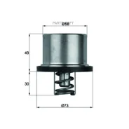 ��������� ������ �� �� 12 86�C � �������� Mahle THD186 THD186 ����