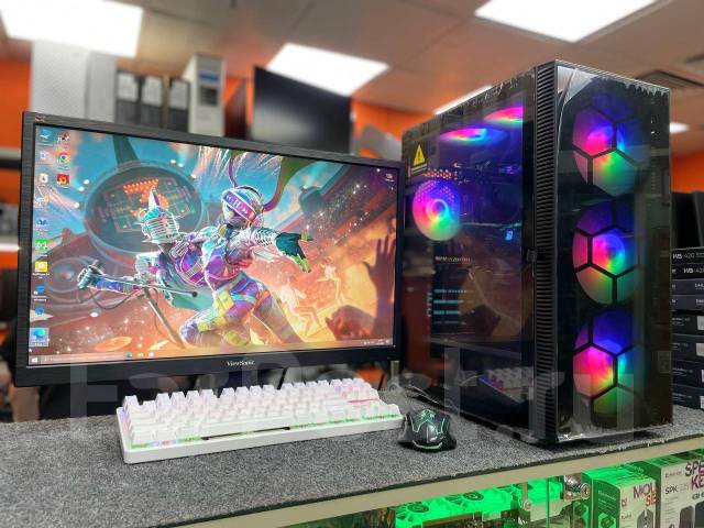 ПК Игровой! Ryzen 7,32Гб, SSD, RTX 2060 6Gb+24"! Гарантия 1год, новый ...