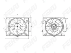 ����������������� ���������� � ������� ��� hyundai solaris / kia rio (10-) a / c+ FEHU FFC1100H FFC1100H ����
