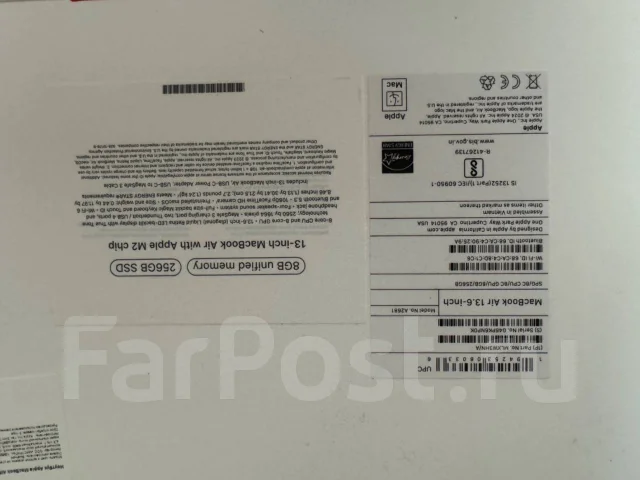Apple MacBook Air 13 2022. 13.6", ��� 8 ��, ���� 256���, WiFi: 1, Bluetooth: 1 ����