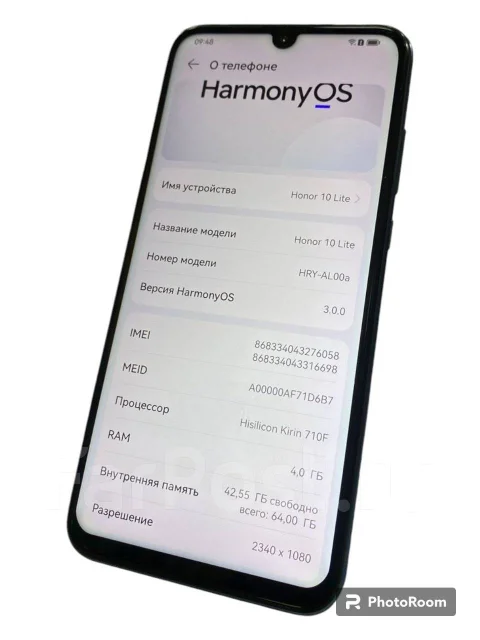 Honor 10 Lite. �/�, 128 ��, �����, 3G, 4G LTE ����