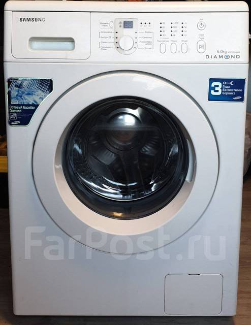 Стиральная машина Samsung, модель WF8590NMW8 Diamond, 6,0 кг, 6,0 кг, б ...