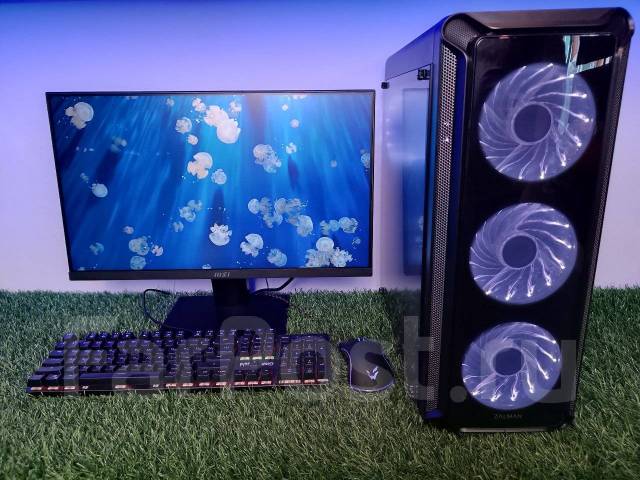 Компьютер для работы i7, учебы и игр в комплекте с монитором 24 Дюйма ...