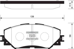 ������� ��������� Toyota Auris 1.4-1.6 07-/Corolla 1.4 07-/RAV 4 06- �������� SP2093 Sangsin Brake SP2093 SP2093 ����