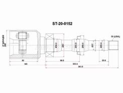  (/ / ) Toyota RAV4 (XA30, XA40) 05-19 / Alphard (H20) 08-15 / Blade 06-12 / Es SAT ST-20-0152,   ST200152 