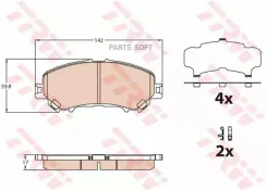 ������� ����. ���. Nissan Qashqai 13-/X-Trail 13- GDB3631 ����