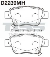 ������� ��������� �������� D-2239MH ��� Toyota ������ ������������� MK Kashiyama ������ 04466-58010 04466-05020 04466-05010 D-2239 PF-1528 JBP0223 AV8...