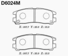 ������� ��������� �������� D-6024M ��� Nissan Mitsubishi ������ ������������� MK Kashiyama ������ MR129537 MB407659 MB534653 MB699056 MB857335 MB85733...