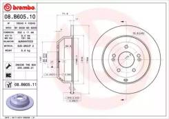 ,  08. B605.11   Standard |  | Brembo 08B60510 08B60510 