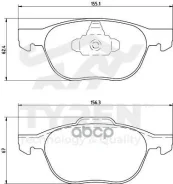 ������� ��������� ��������, �������� Ford Focus II, III 04 Mazda 3 I (BK), II (BL) 03 Volvo S40 Tyren ���. TYR1213521 TYR1213521 ����
