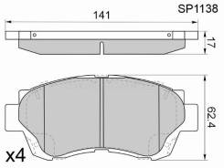 ������� ��������� HI-Q/Sangsin Brake SP1138, �������� SP1138 ����