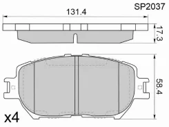 ������� ��������� HI-Q/Sangsin Brake SP2037, �������� SP2037 ����