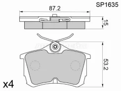 ������� ��������� HI-Q/Sangsin Brake SP1635, ������ SP1635 ����