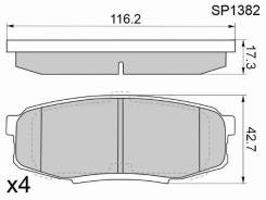   () Toyota Land Cruiser (J200) 07-21 / Lexus LX 07-23 / Toyota Sequoia 00-22 / HI-Q/Sangsin Brake SP1382,  SP1382 
