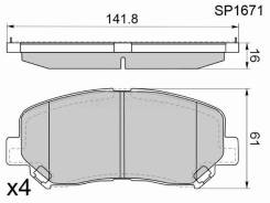 ������� ��������� HI-Q/Sangsin Brake SP1671, �������� SP1671 ����