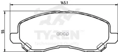 ������� ��������� ��������, �������� Mitsubishi ASX 10, Outlander II, III 06, Lancer VII, VIII 03 Tyren ���. TYR1214511 TYR1214511 ����