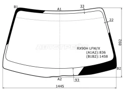 ������ ������� Toyota MARK II 90 ��� 1992-1996 RX90HLFWX ����
