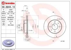 09.6943.10_���� ���� 09694310 Brembo 09694310 ����