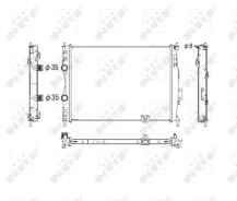 �������� NI Qashqai 2 0 �� 53755 NRF 53755 ����