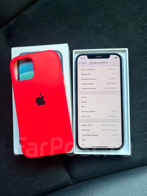 Apple iPhone 12. �/�, 256 ��, �����, 3G, 4G LTE, 5G, ����������, NFC ����