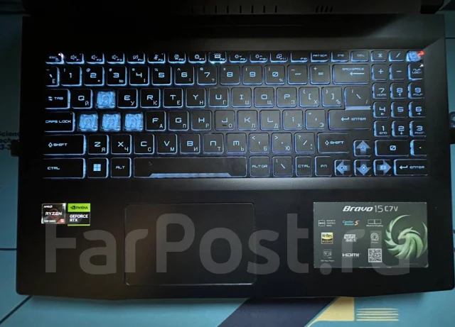 MSI Bravo 15 C7VE. 15.6", 144����, ��� 8 ��, ���� 512���, WiFi: 1, Bluetooth: 1 ����