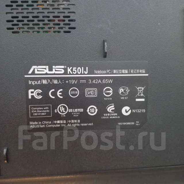 Asus K50IJ. 15.6" ����