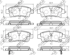 ��������� ������� �������� /�������� �������� 4�� /TI-GUAR ��� Toyota VITZ Platz 1999-2005, Yaris 1999-2006, Echo 2000-2005, Probox 2002-2014 PN1471 T...