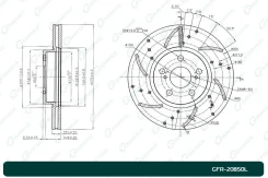 ���� ��������� ��������������� ������������� G-brake GFR-20850L ����� (G-Brake) |2| GFR-20850L GFR20850L ����