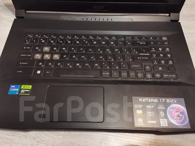 MSI Katana. 17.3", 4,7����, ��� 16 ��, ���� 64���, WiFi: 1, Bluetooth: 1 ����