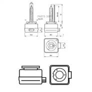     D3S PK32d-5 4300K Vision 85V 35W  1  Philips 42403VIC1 42403VIC1 